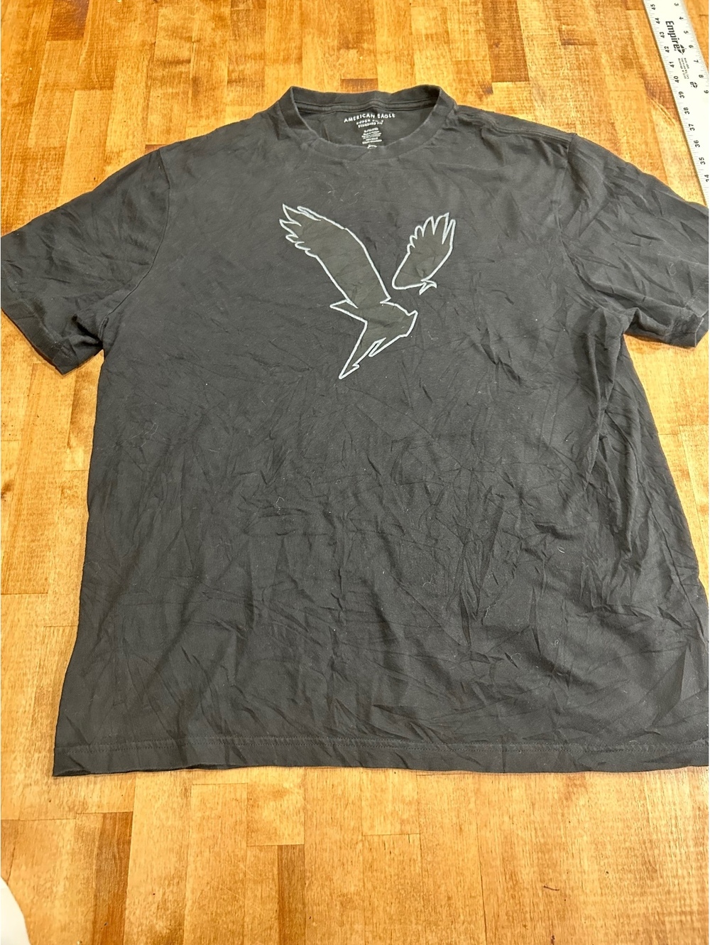 American Eagle Super Soft Standard Fit Black T-Shirt XL